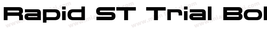 Rapid ST Trial Bold Extended字体转换